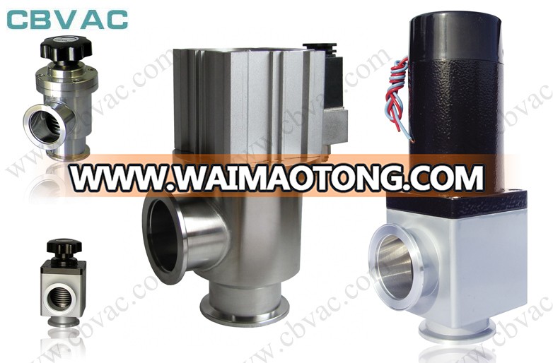 Vacuum Inline Valve/CF Rotatable Flanges with Copper Seal Bonnet / Vacuum Angle Valve