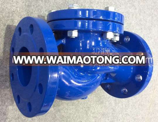 DIN ductile iron flanged end PN16 lift check valve manufacturers