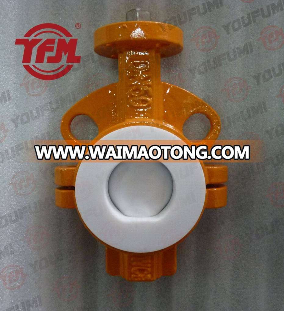 PTFE Butterfly Valve with Wafer Type for Corrosion