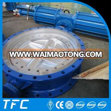 Carbon steel A216 WCB 40 inch on-off pneumatic water butterfly valve, electric water valves