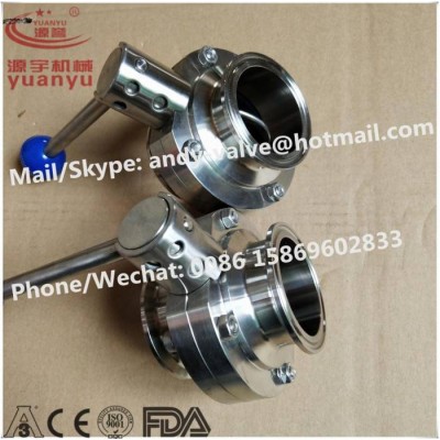 Welding And Triclamp Butterfly Valve